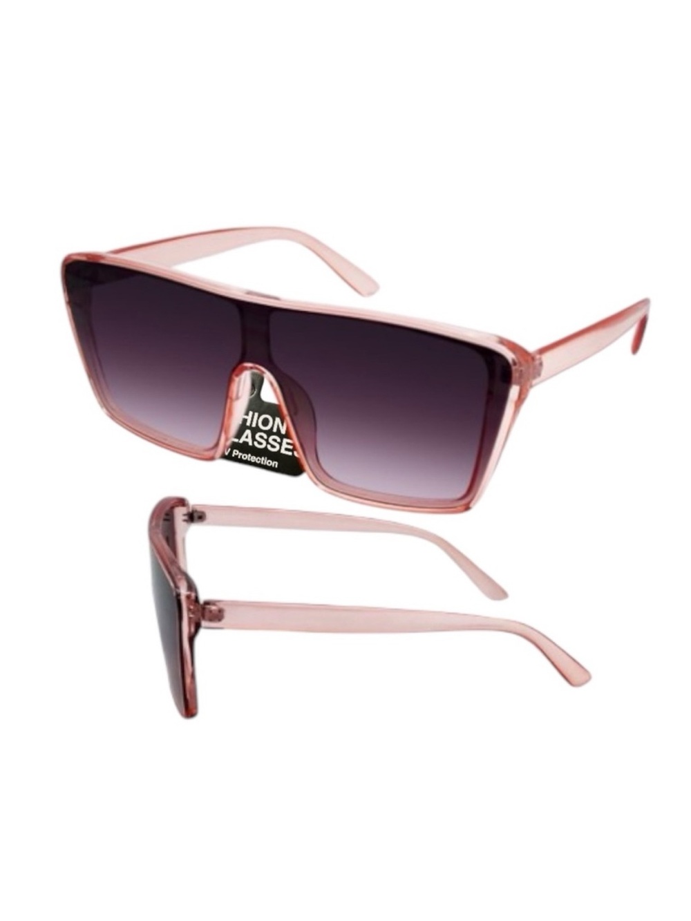 Fashion Festival Plastic Shield Full Rim Sunglasses